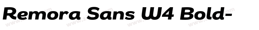 Remora Sans W4 Bold字体转换